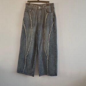Aelfric Eden Fringe Patchwork Loose Fit Jean in size 30